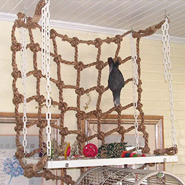 Parrot Rope Climbing Net - Adventure Toy for Cage Play