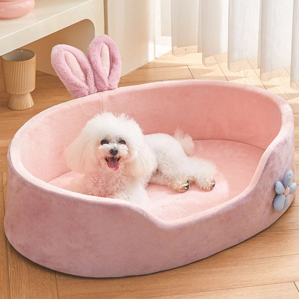 Detachable Washable Pet Bed - Soft Four-Season Sleeping Mat