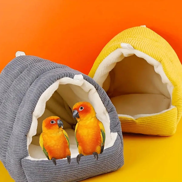 Warm Cotton Bird Nest Hammock - Hanging Hut for Parrots & Budgies