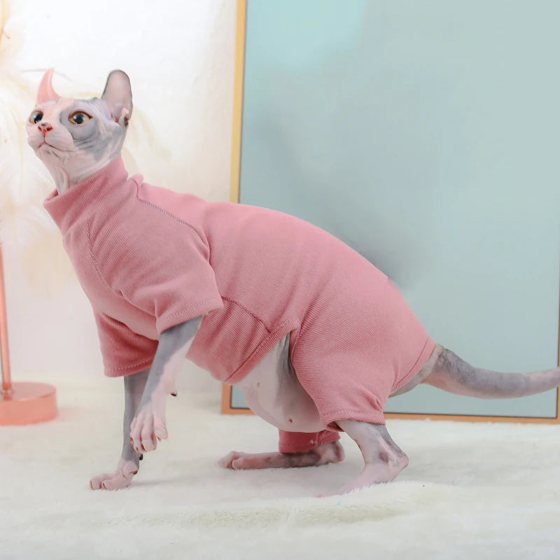 Warm Sphynx Cat Hoodie - Fleece Cotton Sweatshirt Vest