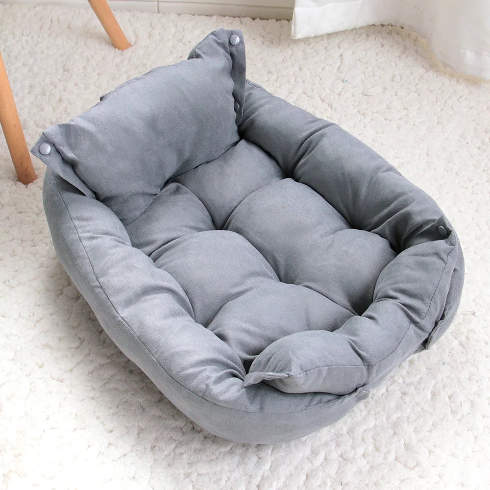 3 in 1 Pet Bed Mat - Removable Cover Warm Sofa Nest