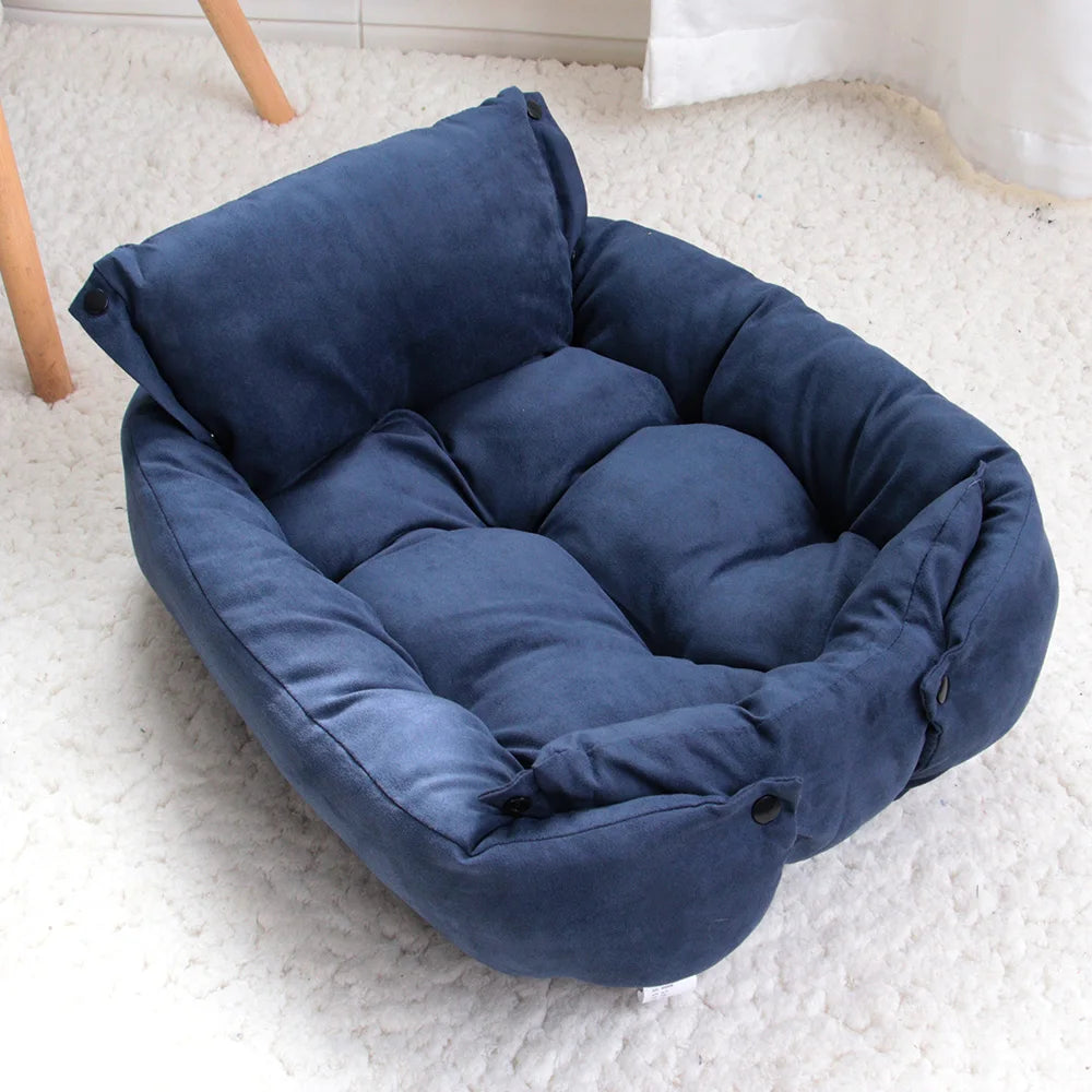 3 in 1 Pet Bed Mat - Removable Cover Warm Sofa Nest