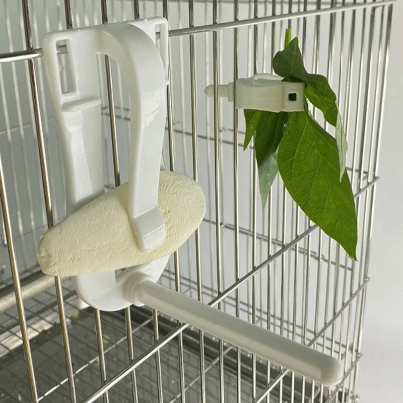 Bird Fruit & Cuttlebone Holder Clip - Cage Feeding Clamp