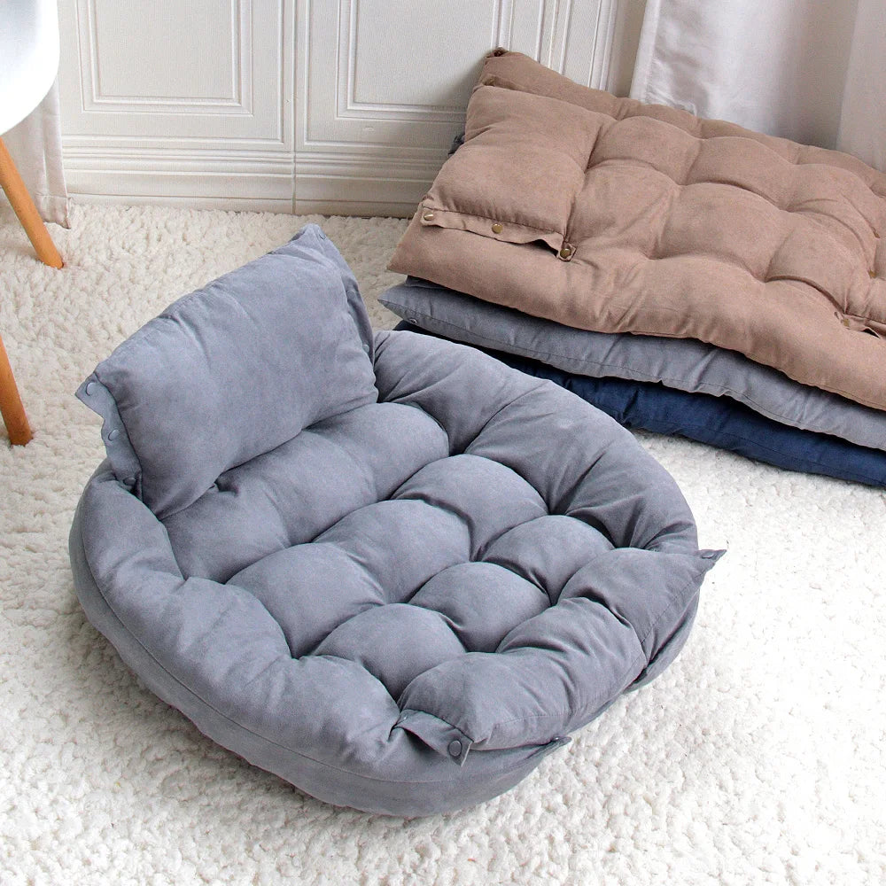 3 in 1 Pet Bed Mat - Removable Cover Warm Sofa Nest