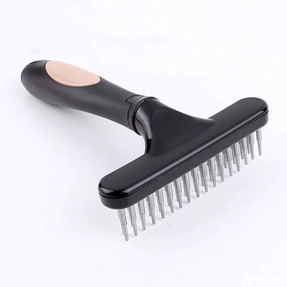 Stainless Steel Undercoat Rake for Dogs & Cats - Deshedding Grooming Brush