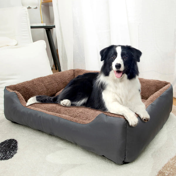 Cozy Dog Sofa Cushion Bed - Breathable Plush Lounger