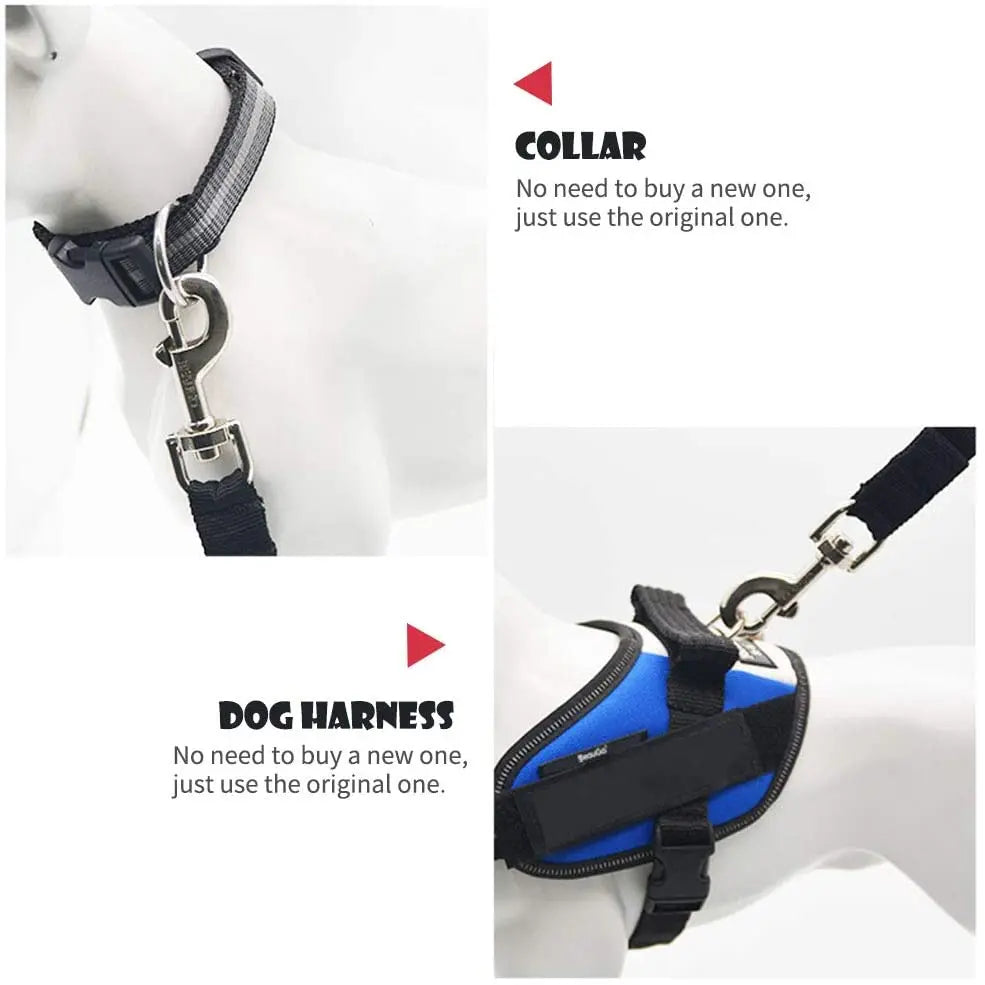 Adjustable Pet Car Seat Belt - Safety Clip Lead for Dogs & Cats