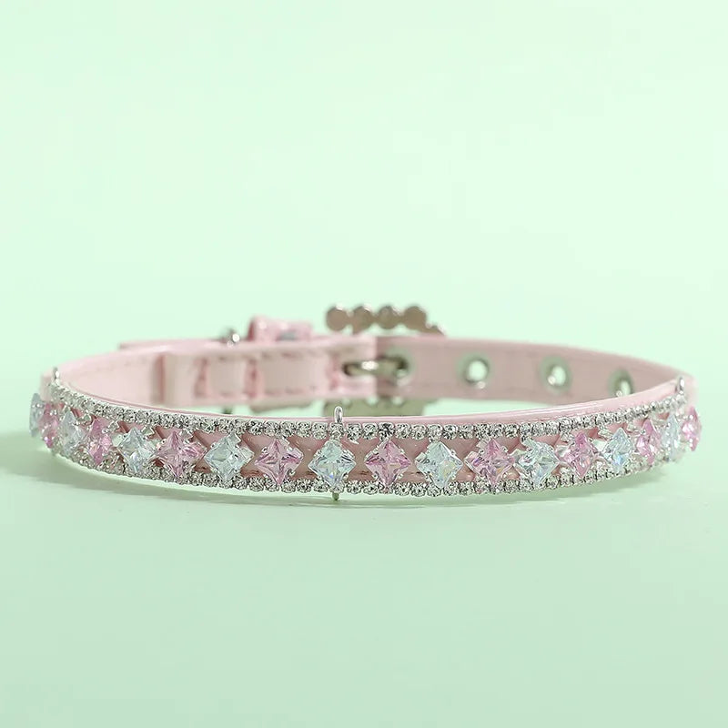 Pearl Rhinestone Pet Necklace Collar for Cats & Small Dogs