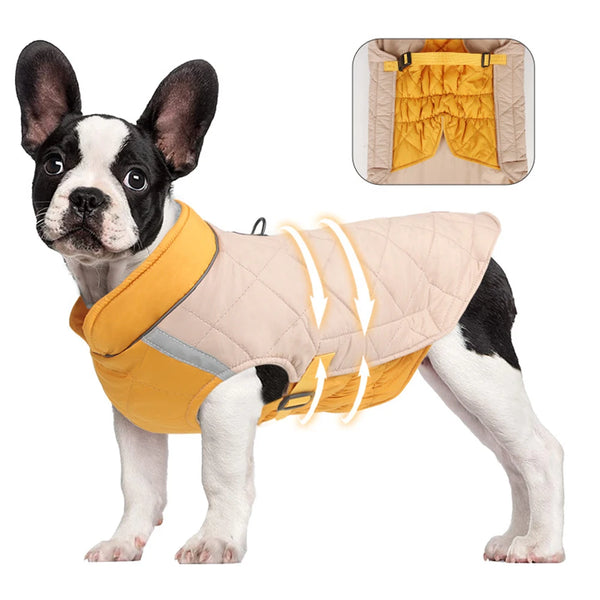 Waterproof Padded Dog Vest Jacket - Warm Winter Coat