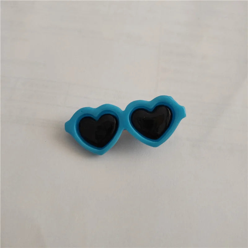 Heart Sunglasses Pet Hair Clip - Cute Bow Accent for Small Pets