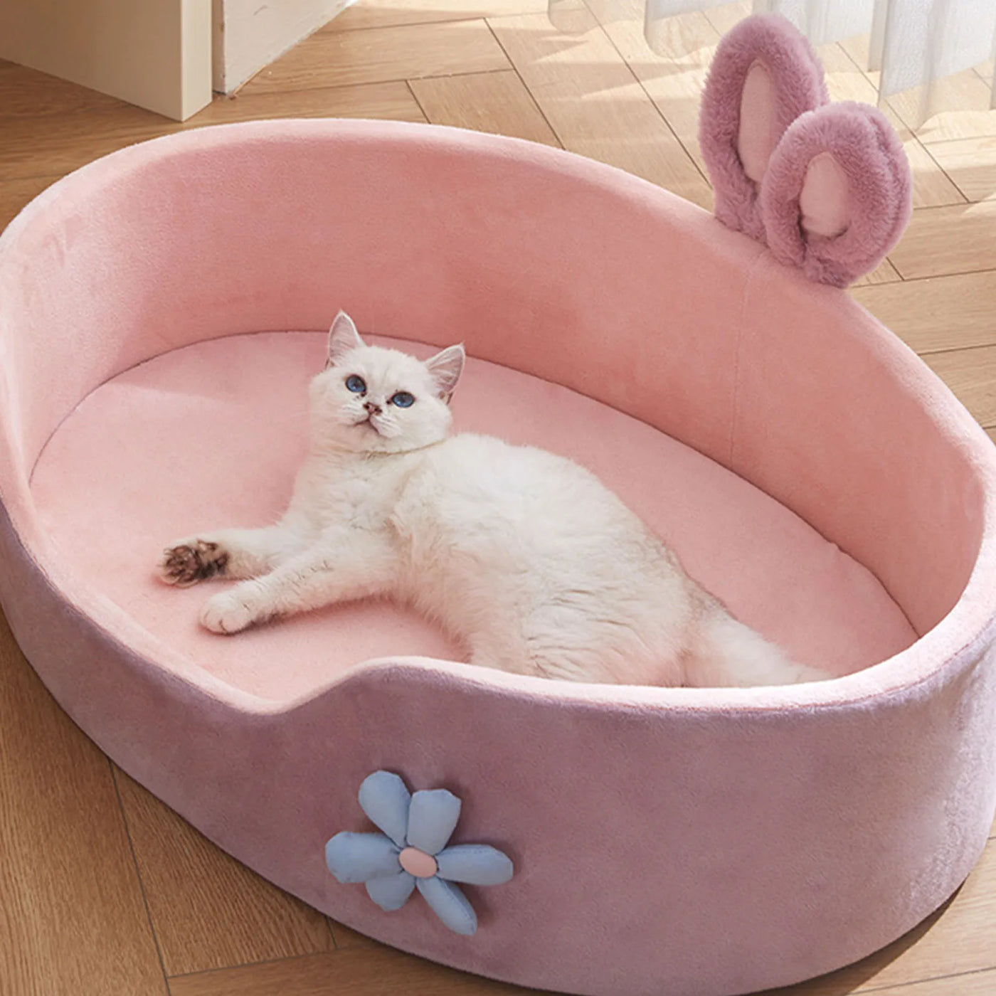 Detachable Washable Pet Bed - Soft Four-Season Sleeping Mat