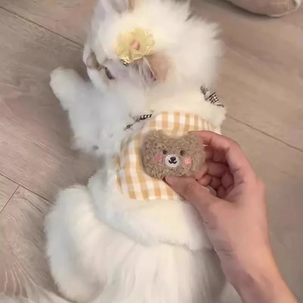 Cozy Plush Pet Vest - Warm Fleece Sleeveless Coat