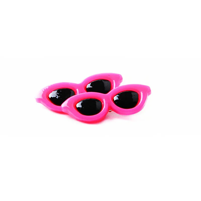 Heart Sunglasses Pet Hair Clip - Cute Bow Accent for Small Pets