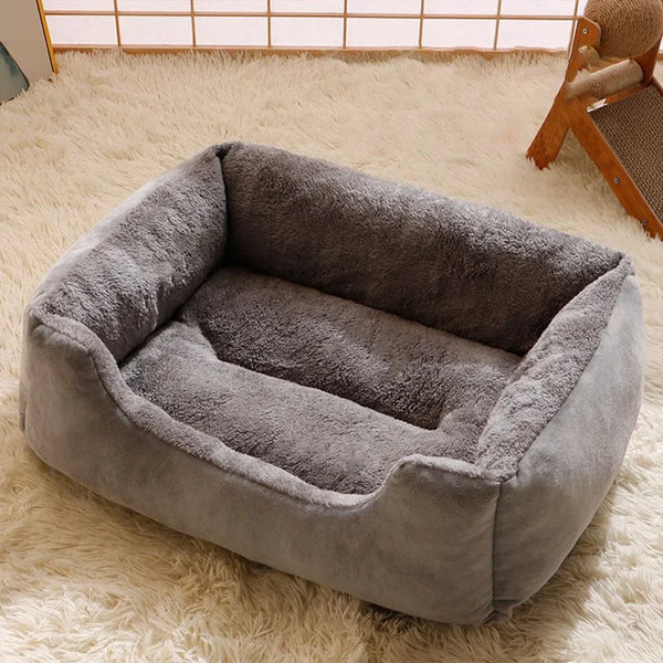 Plush Pet Nest Bed - Breathable Cushion Sofa for Cats and Small Dogs