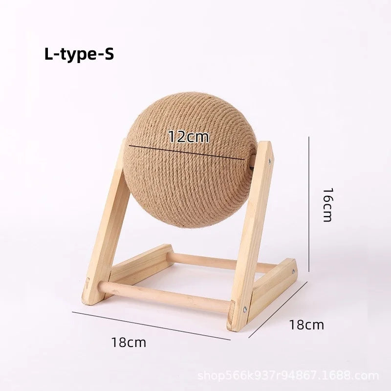 Sisal Scratching Ball Toy for Cats - Claw Grinding Play Station
