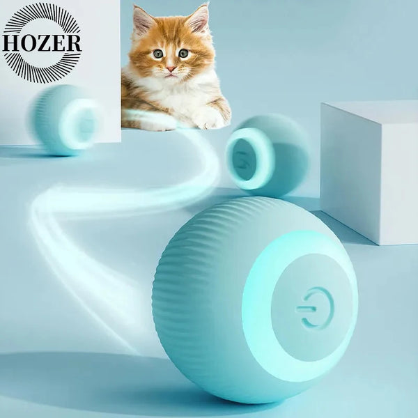 Smart Automatic Rolling Cat Ball - Rechargeable Interactive Toy