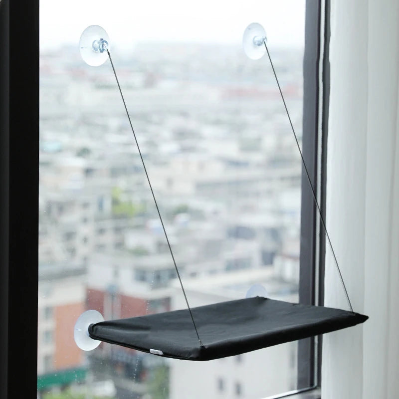 Window Cat Hammock Bed - Suction Cup Sleeping Shelf