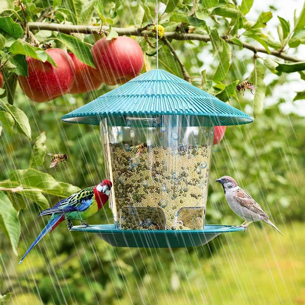 Hanging Peanut Bird Feeder - Multi-Hole Outdoor Seed Dispenser