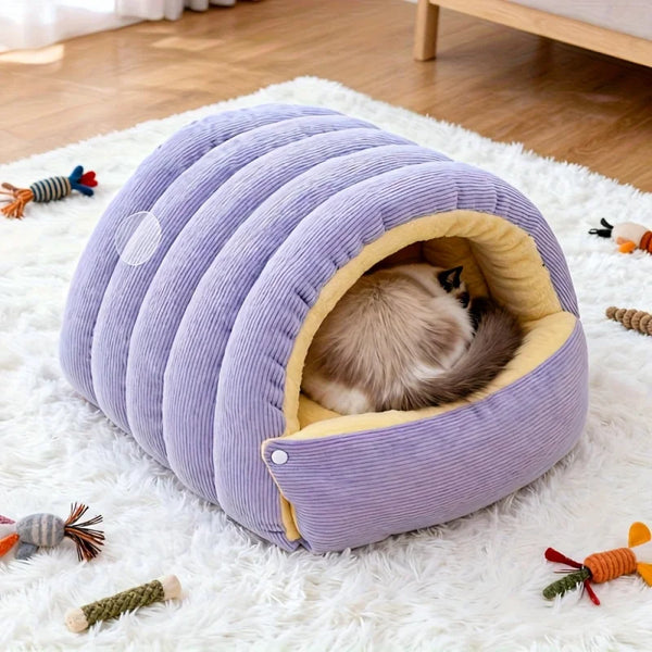 Warm Cat Cave House - Thick Plush Sleeping Nest