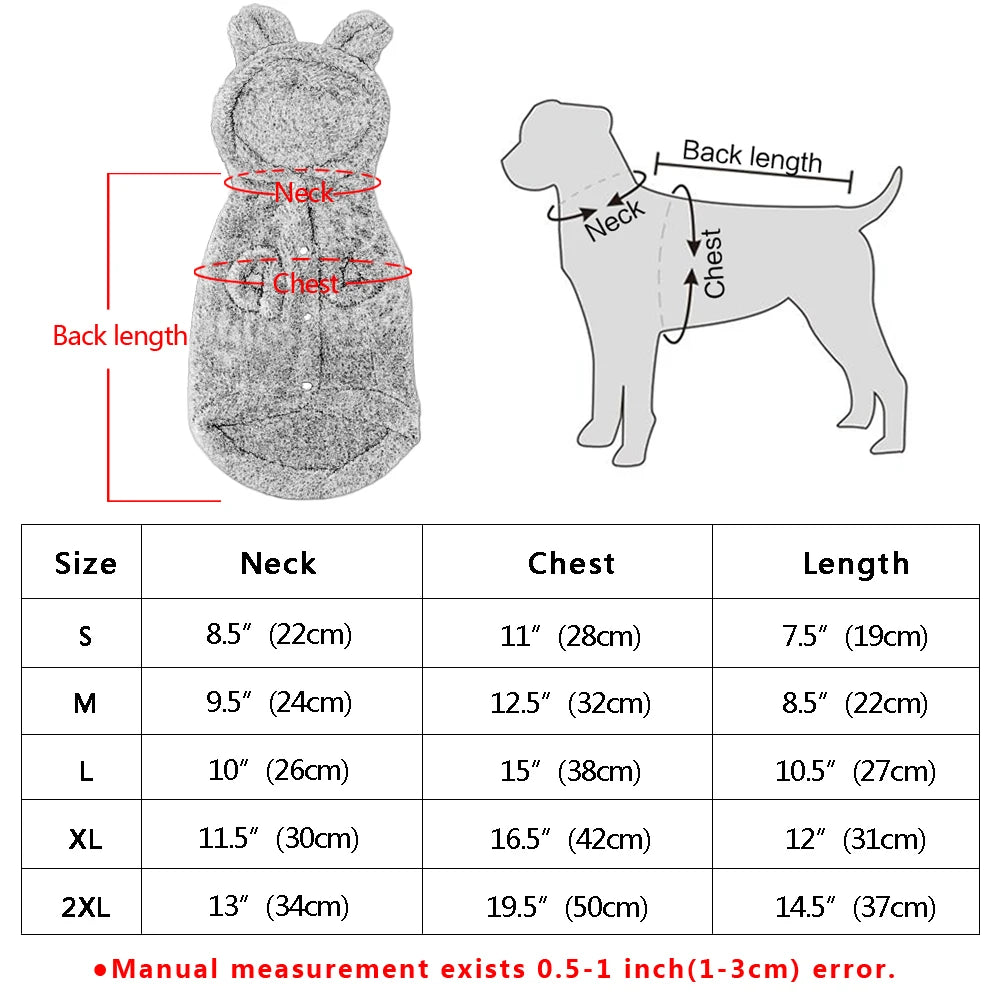 Warm Pet Coat Jacket - Winter Outfit for Small Dogs and Cats