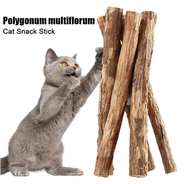 Natural Catnip Chew Sticks for Cats - Dental Boredom Relief Toy