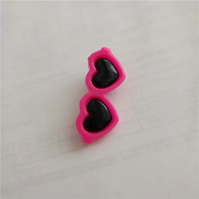 Heart Sunglasses Pet Hair Clip - Cute Bow Accent for Small Pets