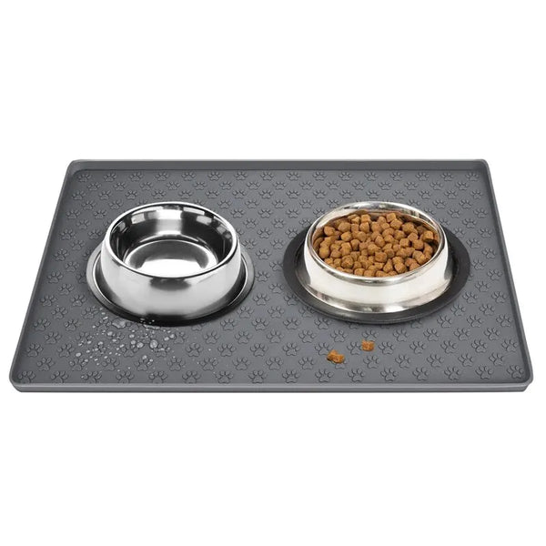 Foldable Silicone Non-Slip Pet Feeding Placemat for Cats & Dogs