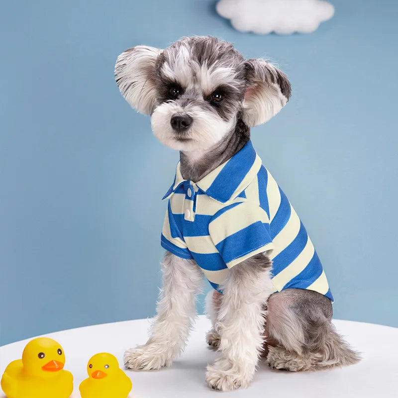 Pet Polo Shirt for Dogs and Cats - Casual Summer Pet Apparel